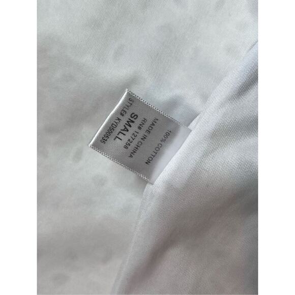 Francesca's Sleeveless Eyelet Lace White Lined  Sheath Dress SMALL Vanilla Girl - Picture 11 of 15